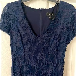 Long navy blue dress